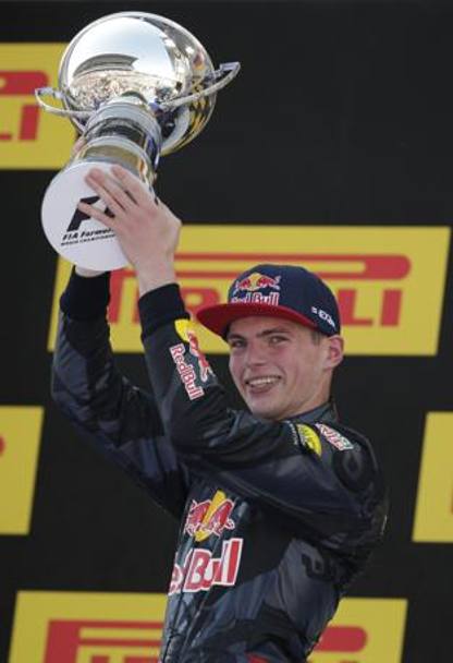 Storica vittoria di Max Verstappen al Gp di Spagna: a 18 anni e 7 mesi,  il pi giovane pilota della F.1 a trionfare in un Gran premio. AP